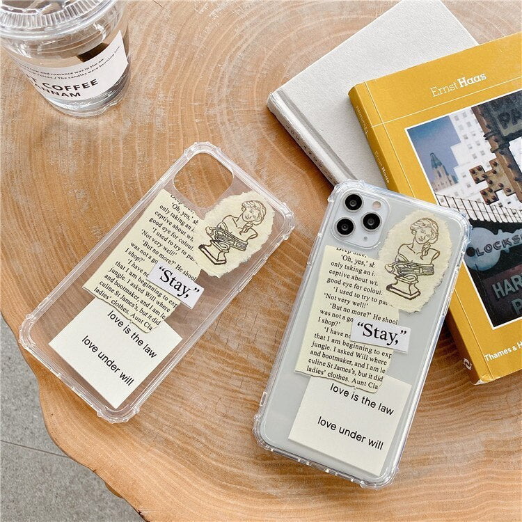 Personalized Label Transparent Applicable Mobile Phone Case