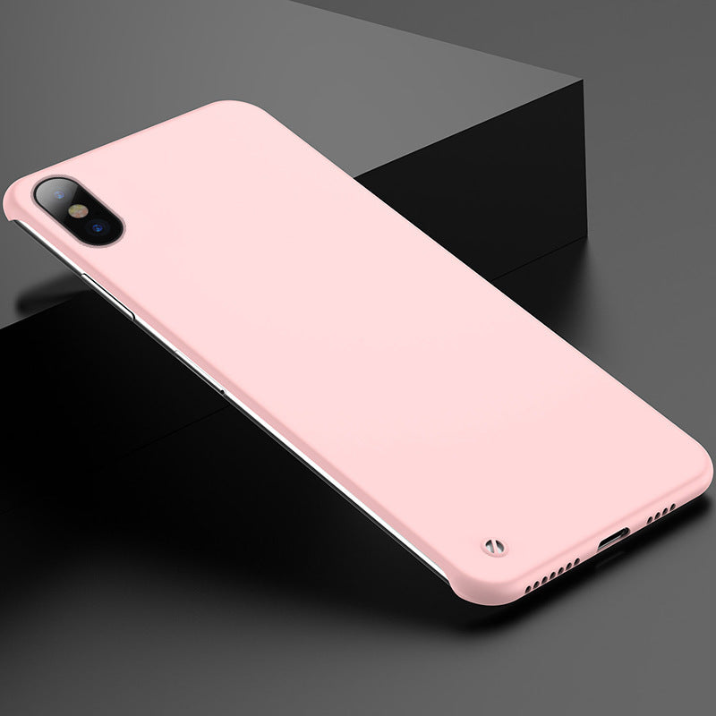 Solid color borderless mobile phone case