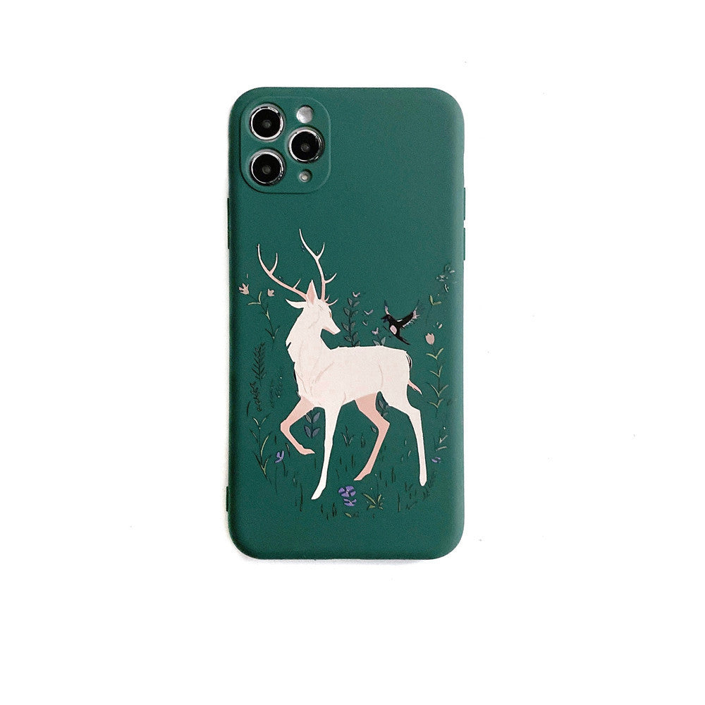 Compatible with Apple , Moose Shell For Cartoon Christmas Mobile Phone