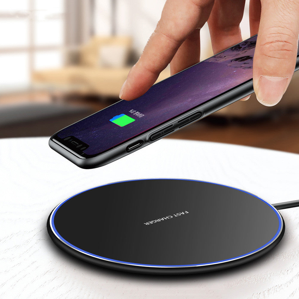 metal Wireless Charger 10W Ultra-thin Suitable For Cross-border Phone Products