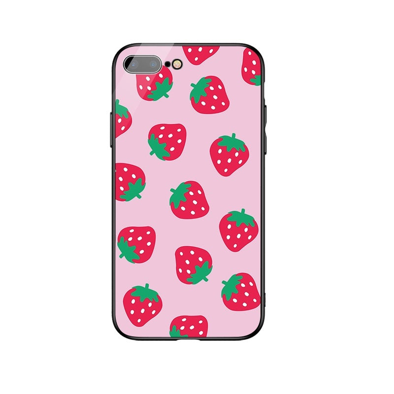 Pink strawberry cute mobile phone