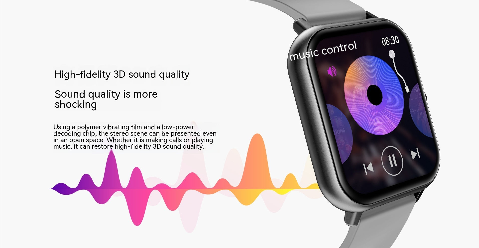 One-Click Link AI Voice Heart Rate Hand Bluetooth Smart Watch