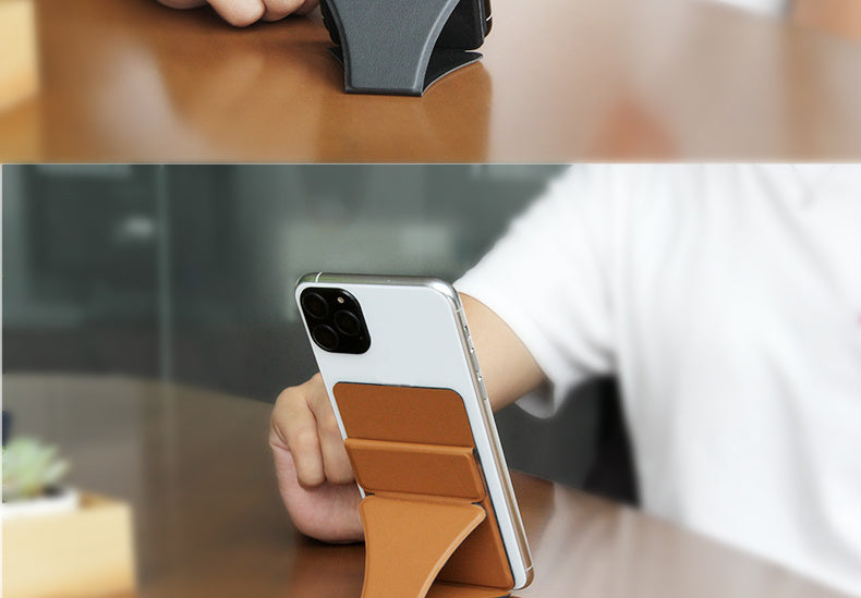 Invisible card phone holder