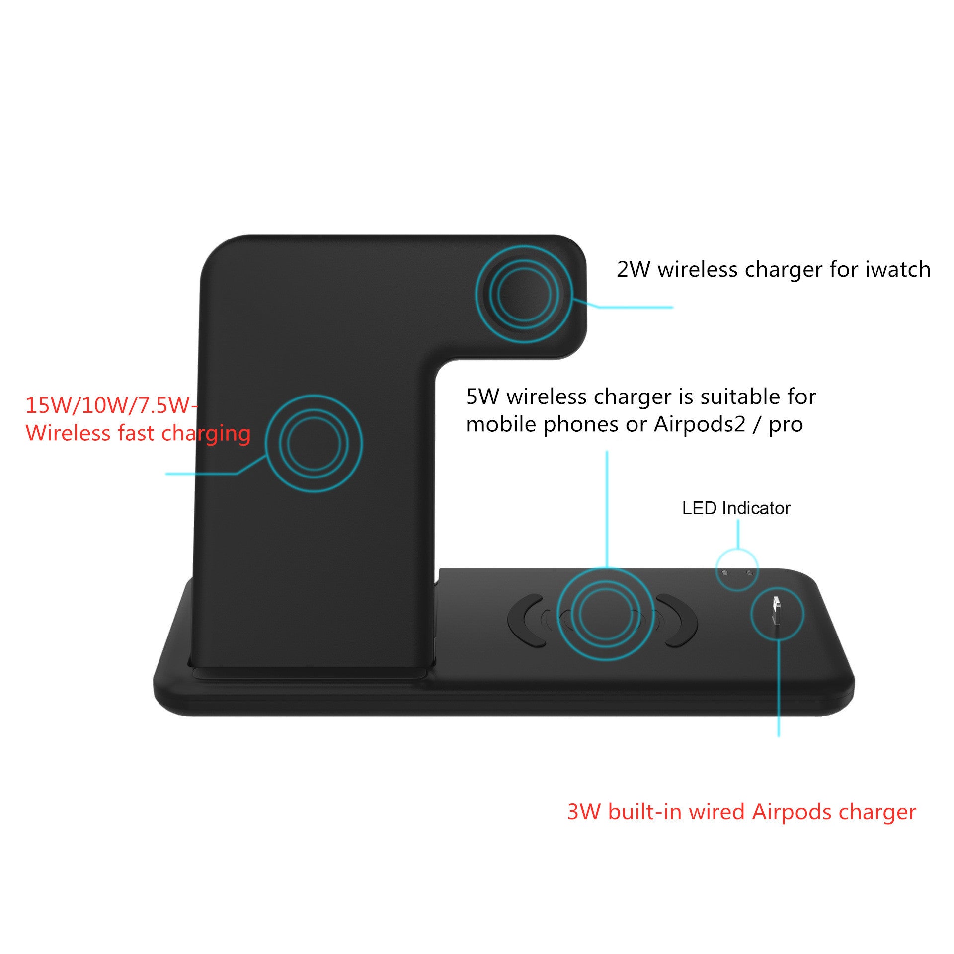 Compatible with Apple , Wireless Charger Stand For iphone