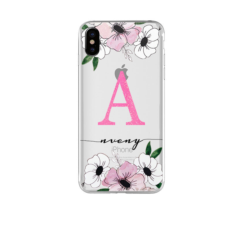 Soft shell letter mobile phone case