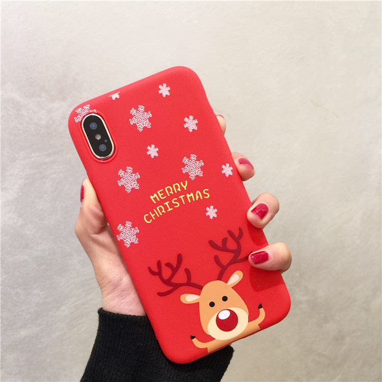 Scarlet Christmas silicone mobile phone case