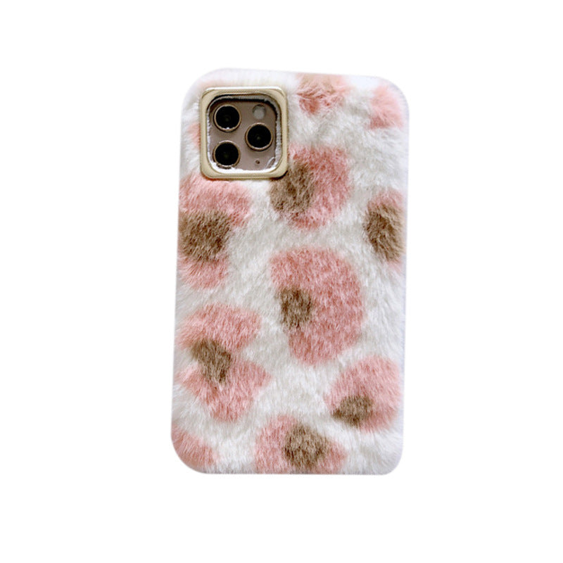 Mink plush mobile phone case