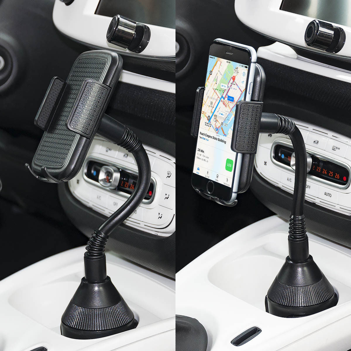 Car cup holder, mobile phone holder model 090-080B