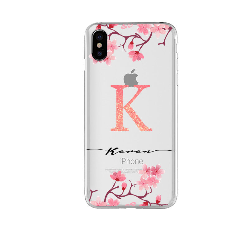 Soft shell letter mobile phone case