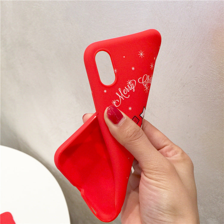 Scarlet Christmas silicone mobile phone case