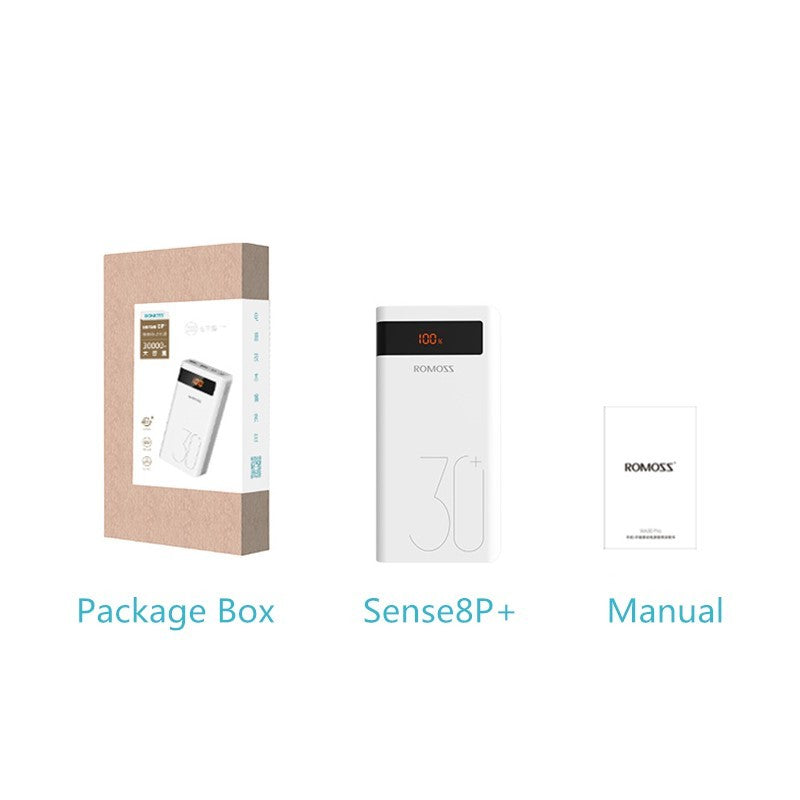 Roman Style Power Bank Sense8P+ digital Display 30000 MA