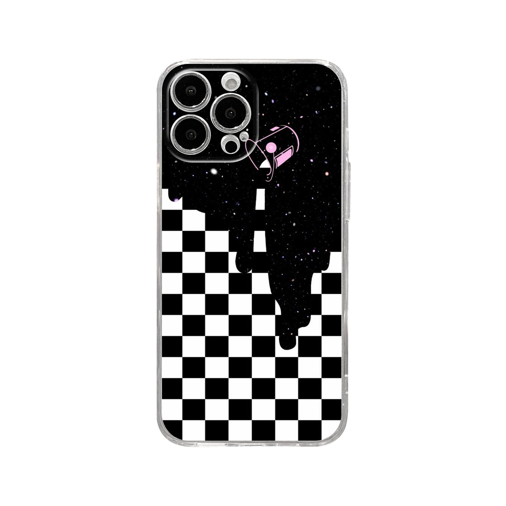 Checkerboard Print Mobile Phone Soft Case