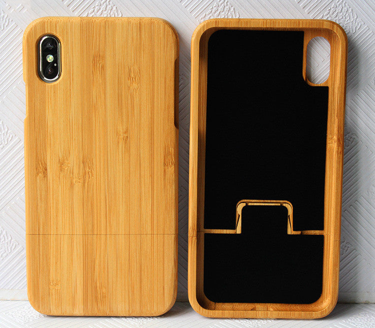 Two-stage wooden mobile phone case