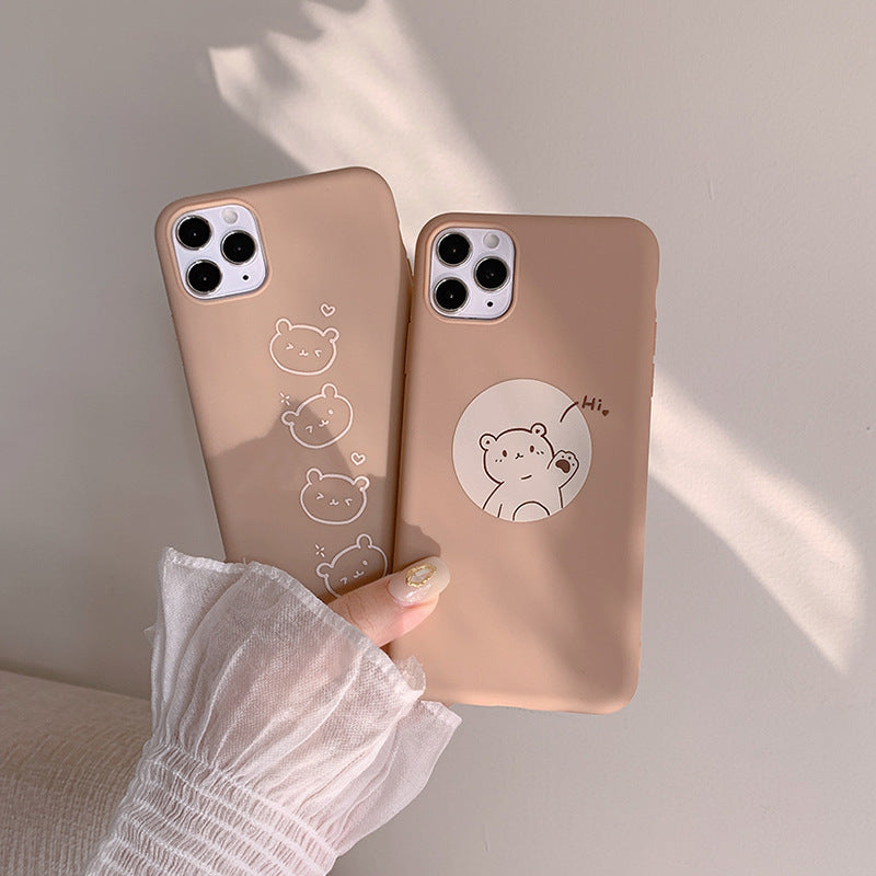 Frosted soft shell mobile phone case