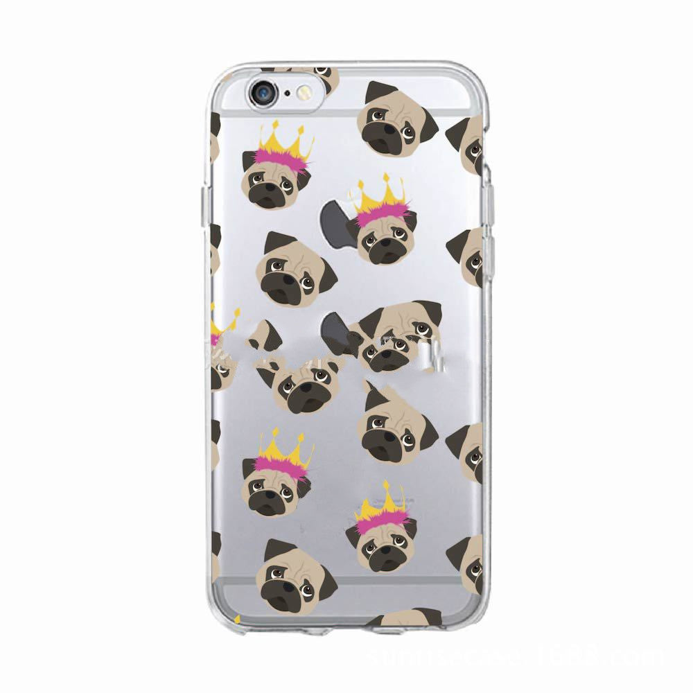 Cartoon French dog mobile  case