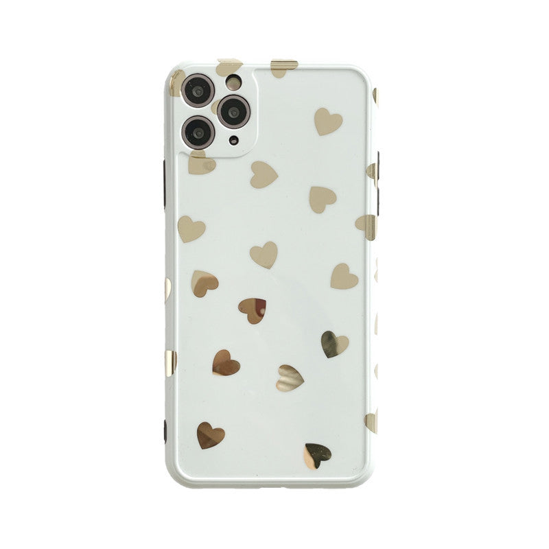 Gold-plated love mobile phone case