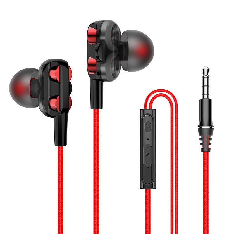 Double action coil in-ear headphones