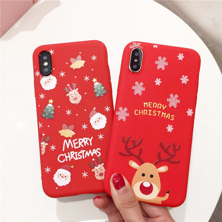 Scarlet Christmas silicone mobile phone case