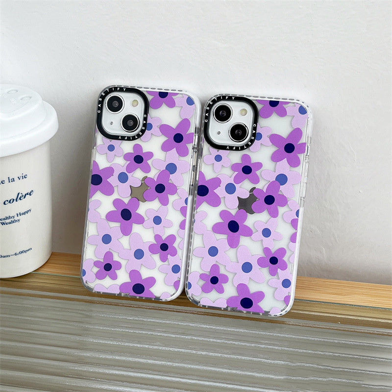 Purple Flowers For Ip13Pro Mobile Phone Case