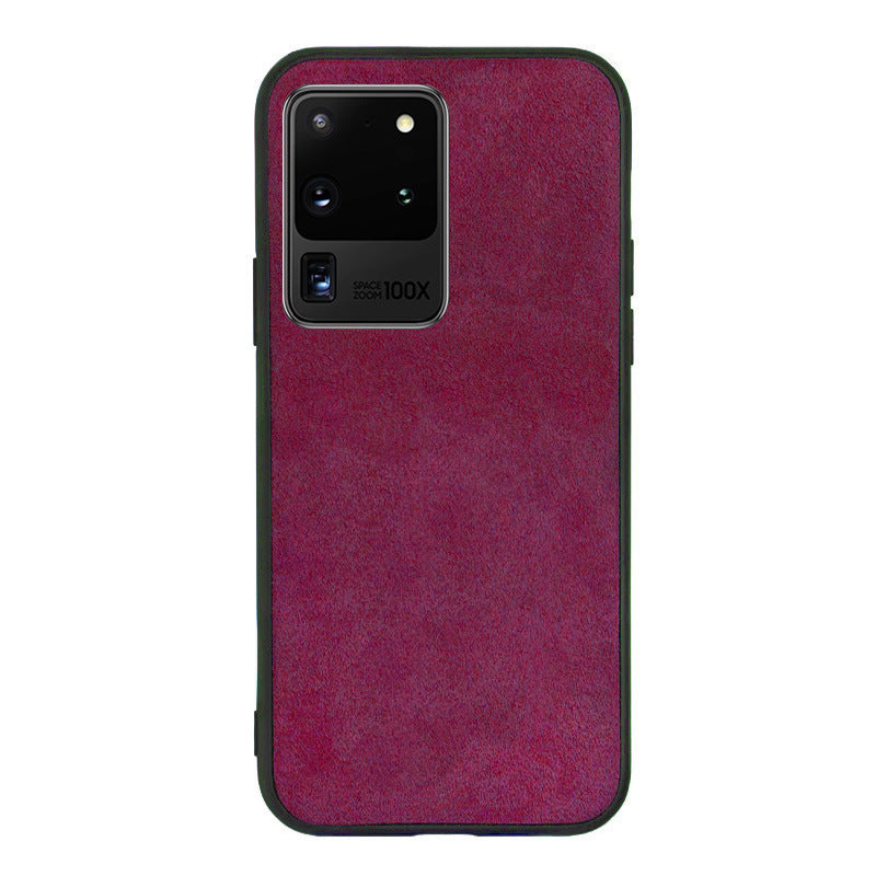 Turn over fur mobile phone case