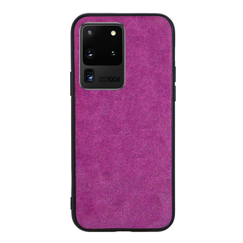 Turn over fur mobile phone case