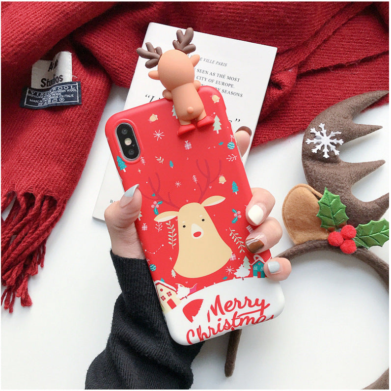 Snowman Elk's Christmas Mobile Phone Case