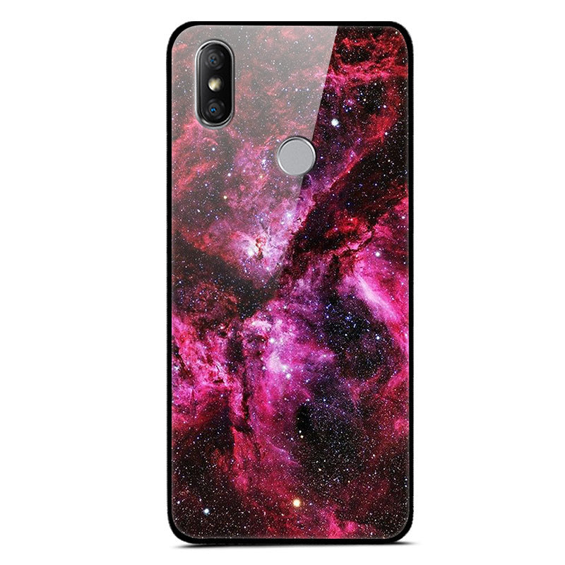 Painted glass mobile phone case