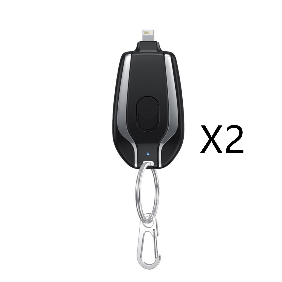 1500mAh Mini Power Emergency Pod Keychain Charger With Type-C Ultra-Compact Mini Battery Pack