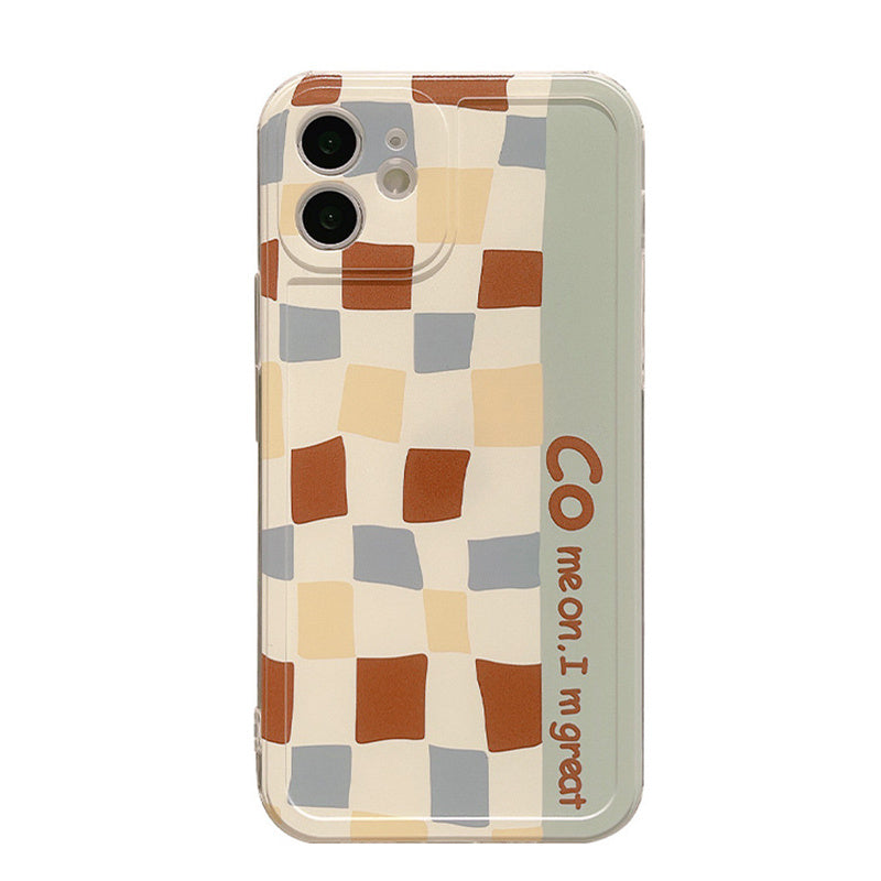 Retro Lattice Suitable Mobile Phone Case