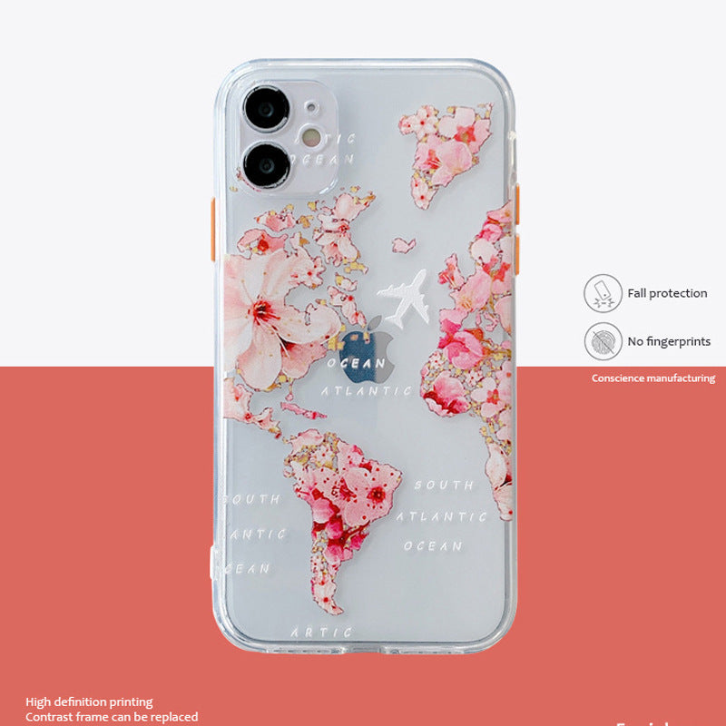 Love transparent mobile phone soft case