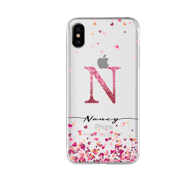 Soft shell letter mobile phone case