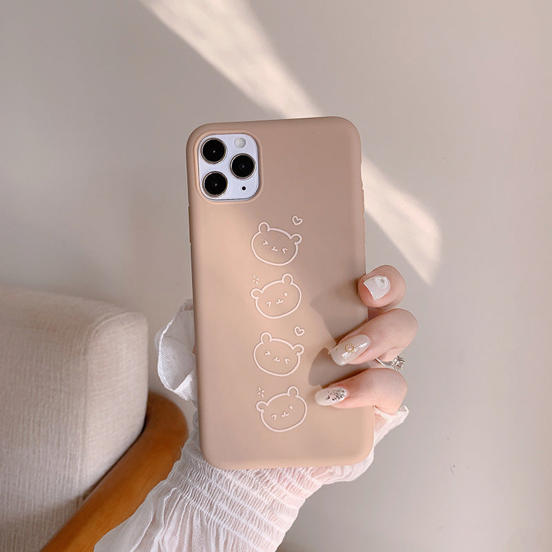 Frosted soft shell mobile phone case