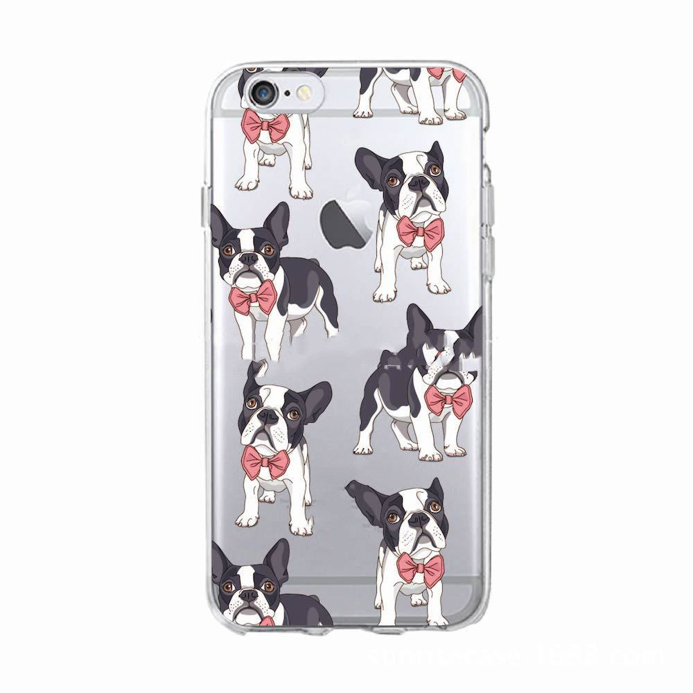 Cartoon French dog mobile  case