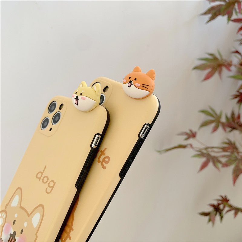 Silicone cartoon mobile phone case