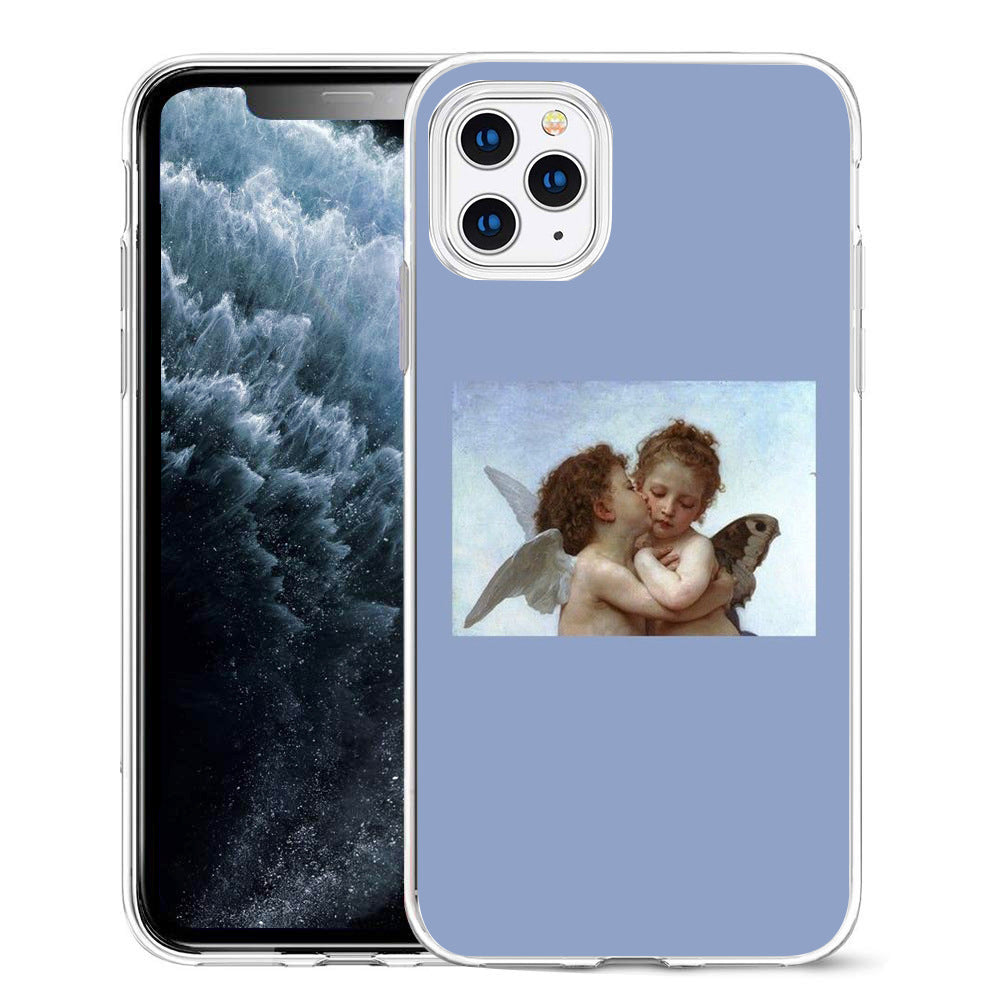 Compatible with Apple , Art angel mobile phone case