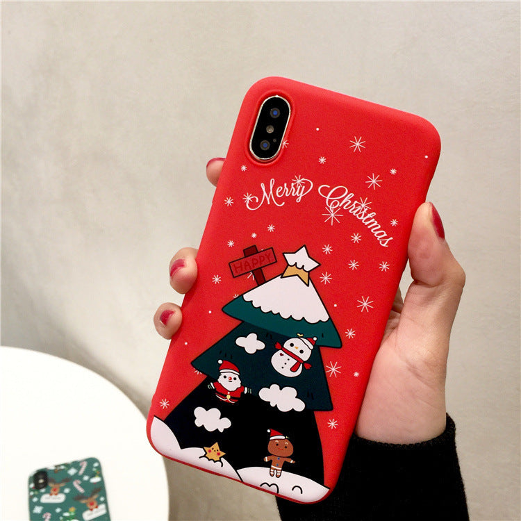 Scarlet Christmas silicone mobile phone case