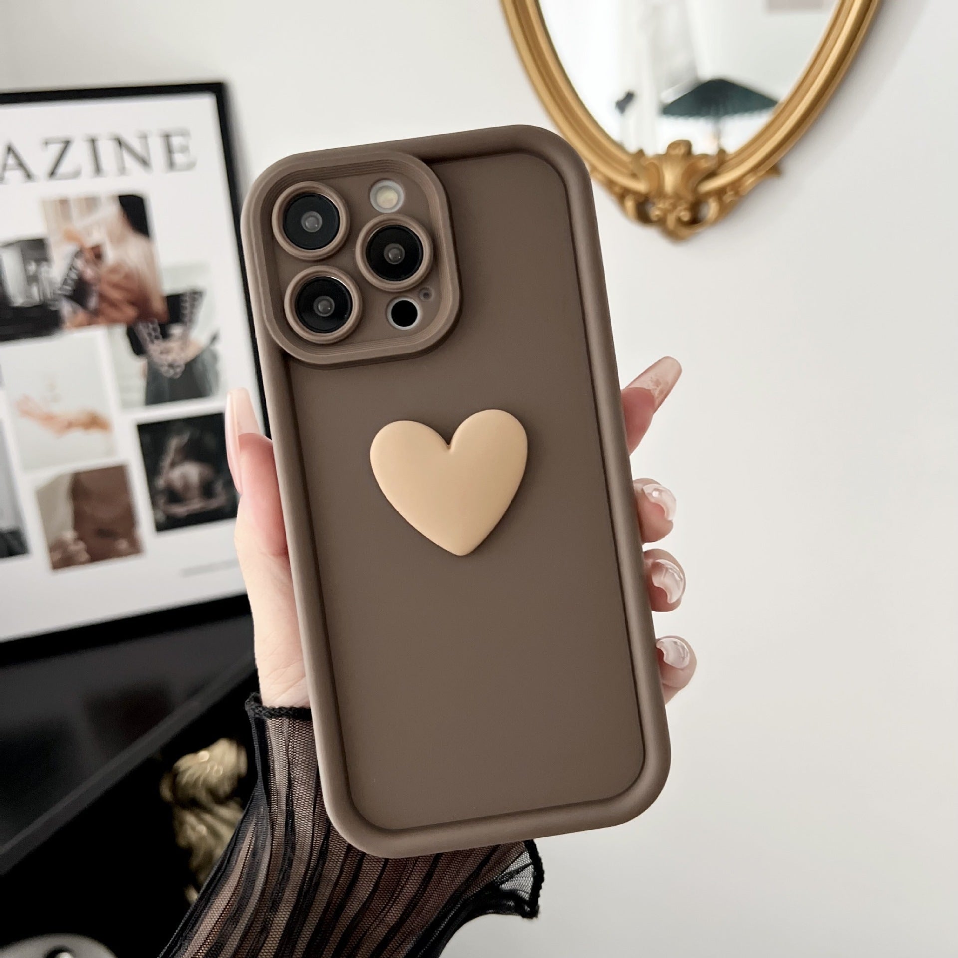 New Three-dimensional Heart Mobile Phone Shell