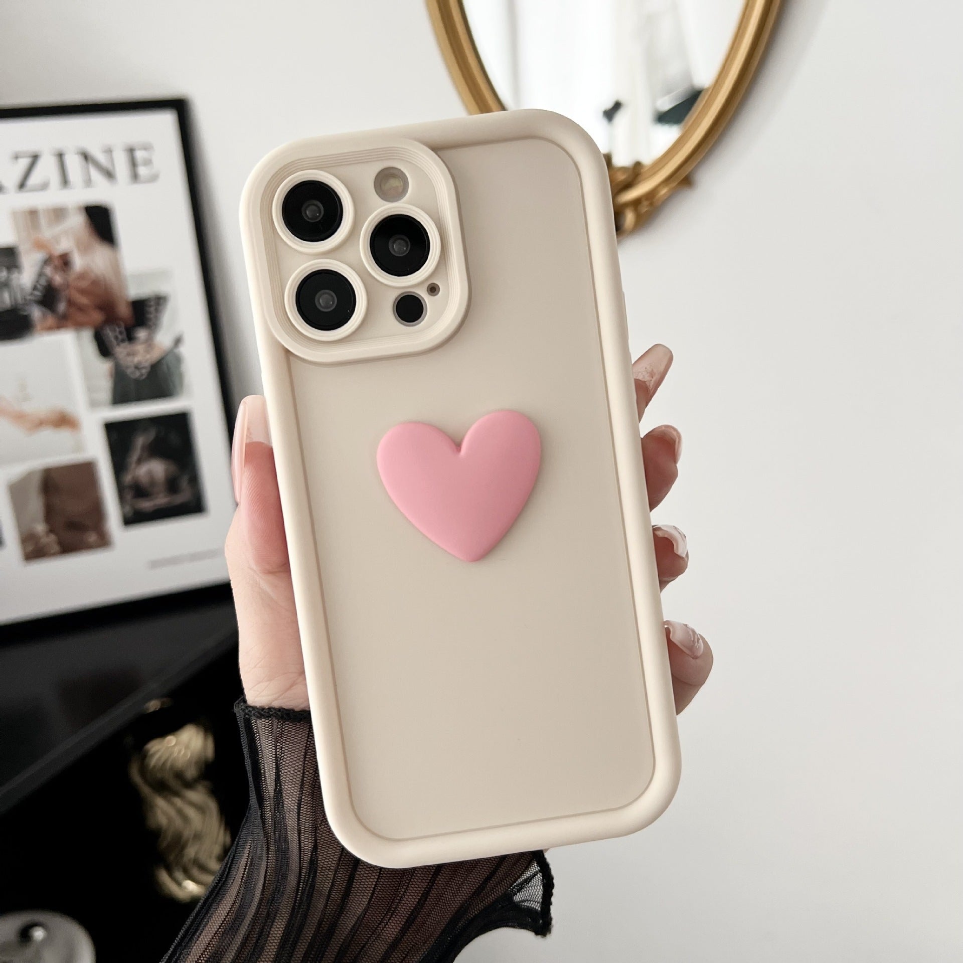 New Three-dimensional Heart Mobile Phone Shell