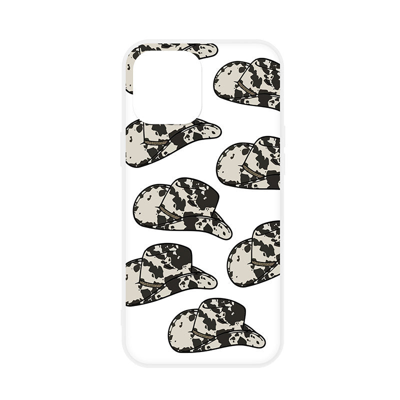 Creative Printing Cowboy Hat Mobile Phone Soft Case