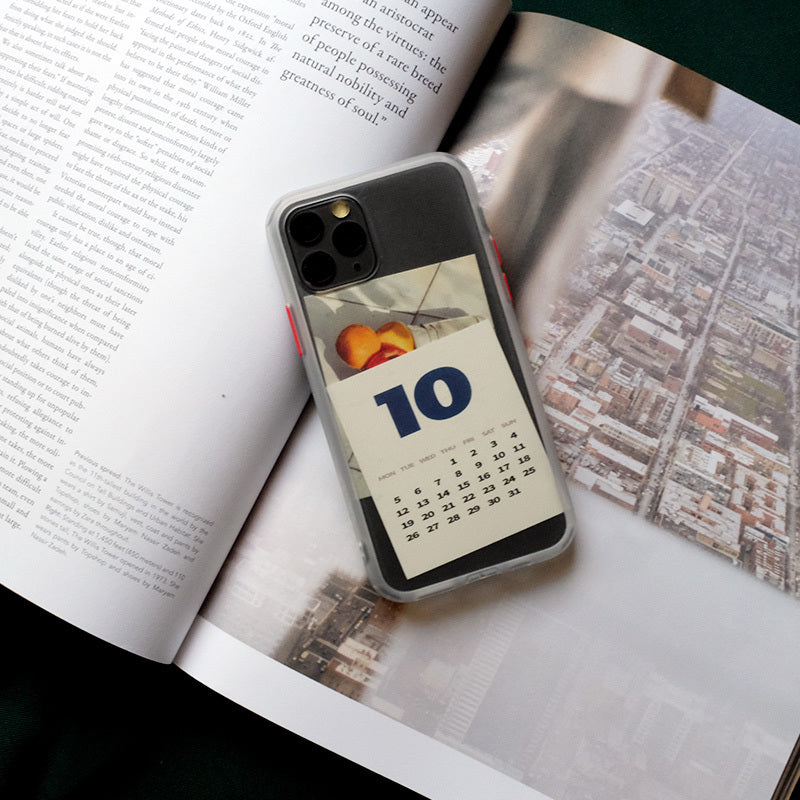 Calendar card New Year mobile phone case