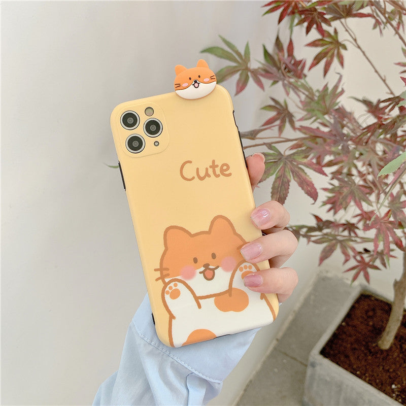 Silicone cartoon mobile phone case