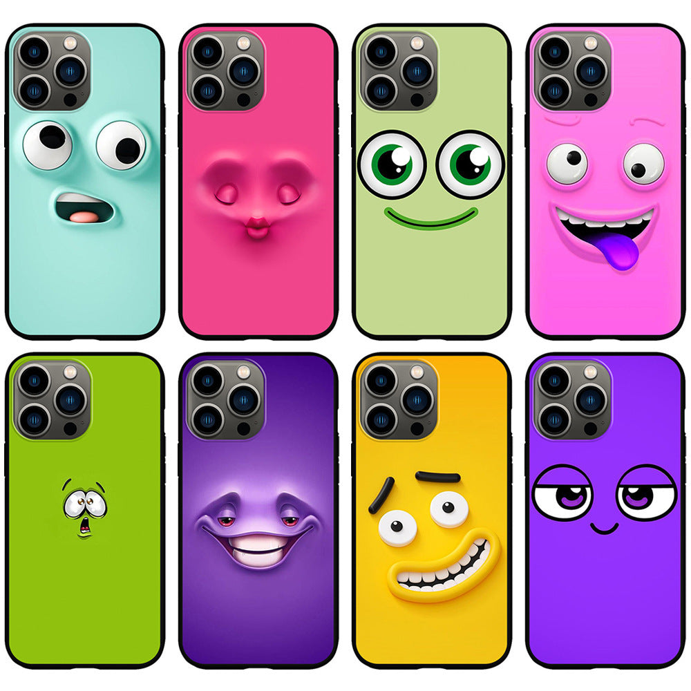 Funny Cartoon Eyes Mobile Phone Soft Case