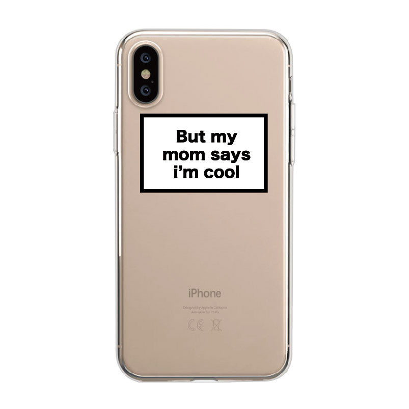 Creative text FUCK mobile phone case