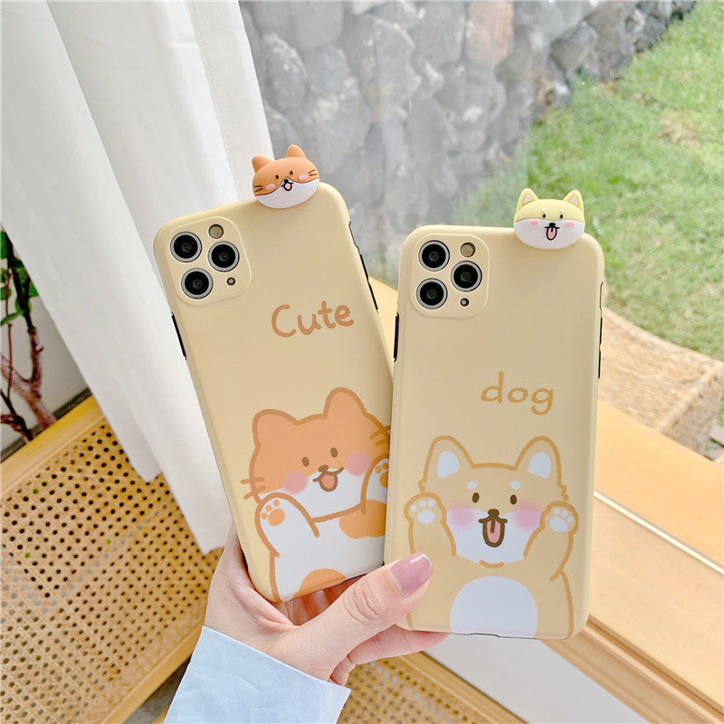 Silicone cartoon mobile phone case