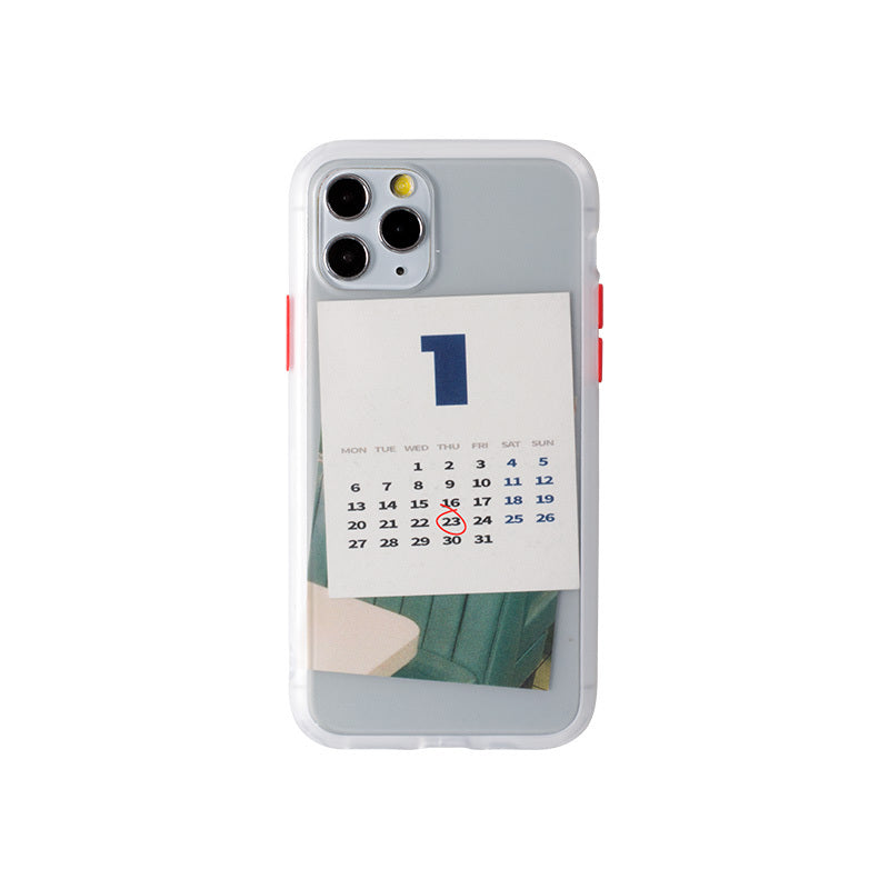 Calendar card New Year mobile phone case