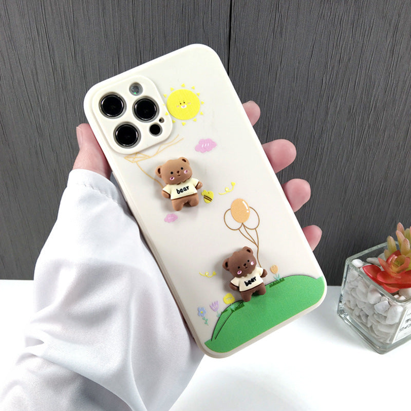 Suitable For 3D Head Doll Mobile Phone Case