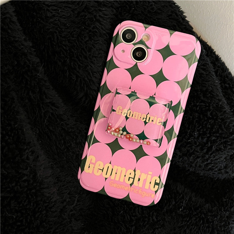 Korean Style Powder Green Diamond Mobile Phone Case