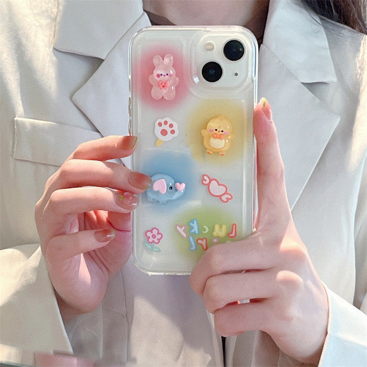 13pro Three-dimensional Cartoon Animal Xr Mobile Phone Case