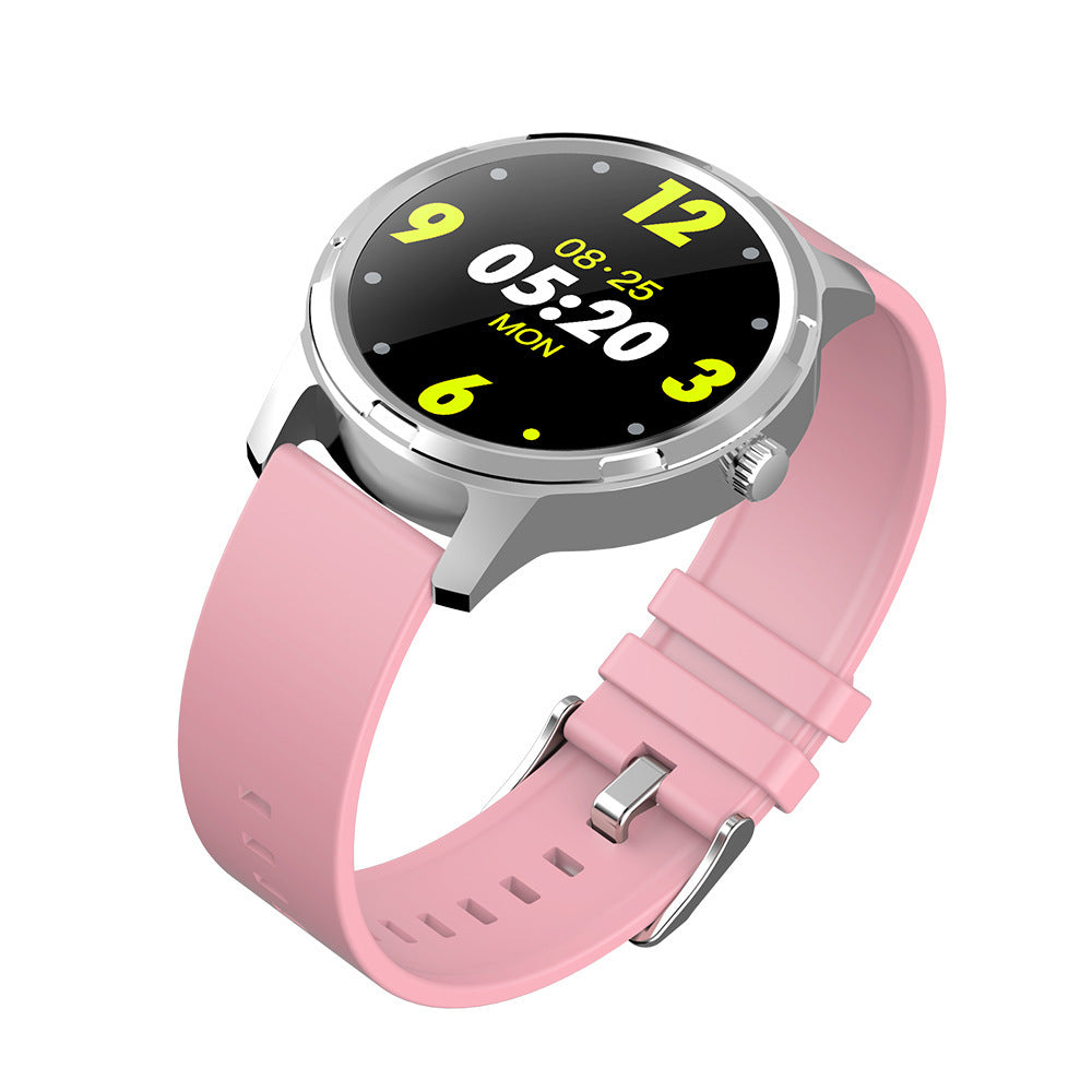 Silicone Color Screen Full Circle Heart Rate Sports Watch