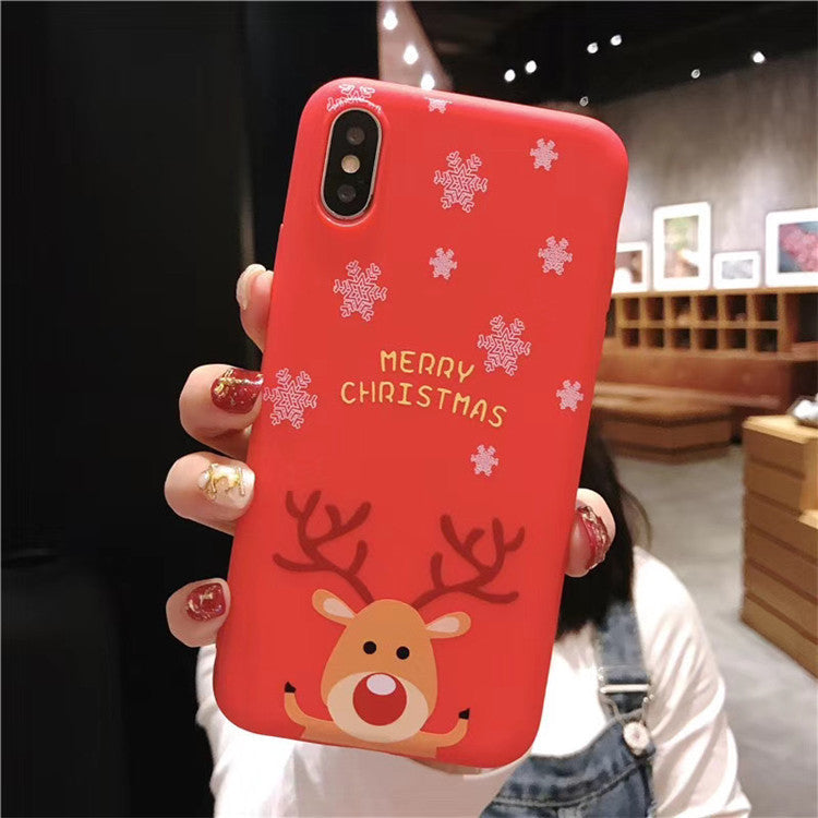 Scarlet Christmas silicone mobile phone case